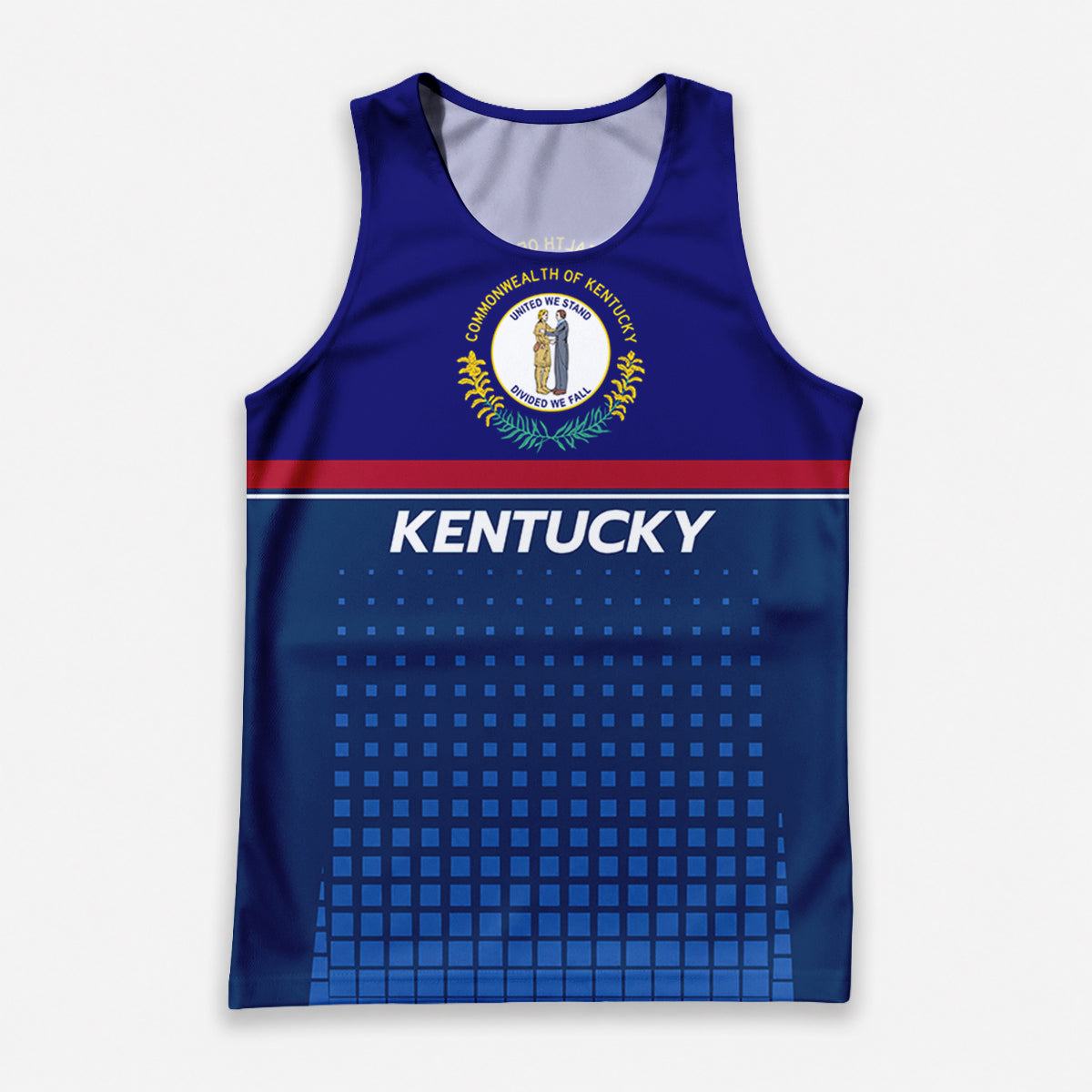 Patriotic Tech Running Tank Top - Kentucky State Pride Running Singlet
