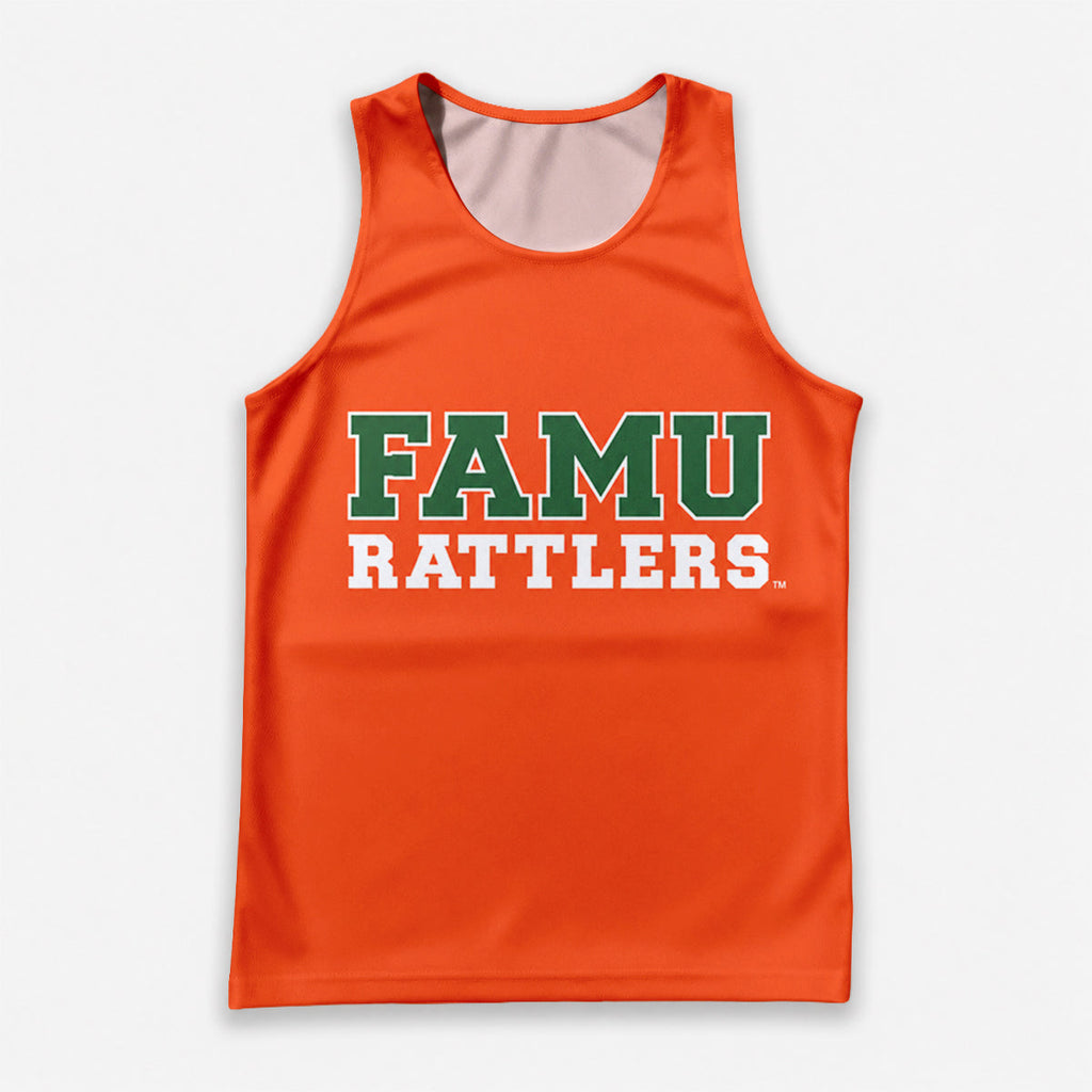 HBCU Running Tank Top FAMU Rattlers College Running Singlet for Men and Women