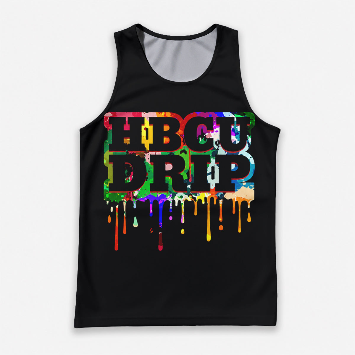 HBCU Running Tank Top Colorful HBCU Drip Running Singlet for Men and Women