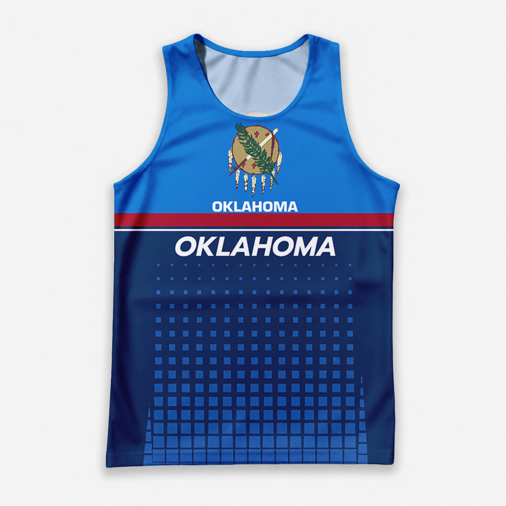 Patriotic Tech Running Tank Top - Oklahoma State Pride Running Singlet