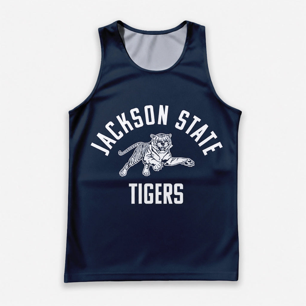 HBCU Running Tank Top Jackson State Tigers Running Singlet for Men and Women