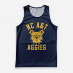 HBCU Running Tank Top North Carolina A&T State University Bulldog Running Singlet for Men and Women