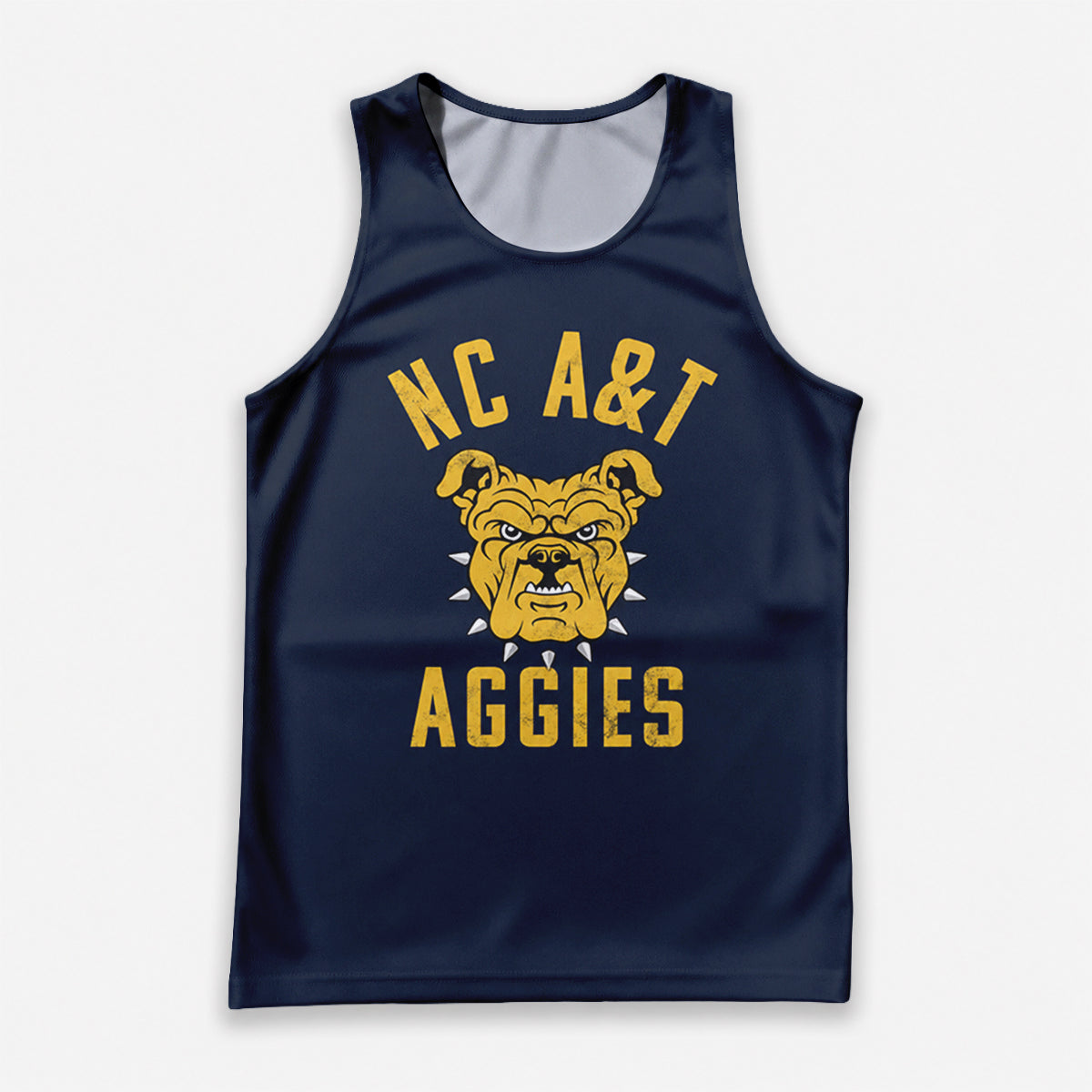 HBCU Running Tank Top North Carolina A&T State University Bulldog Running Singlet for Men and Women