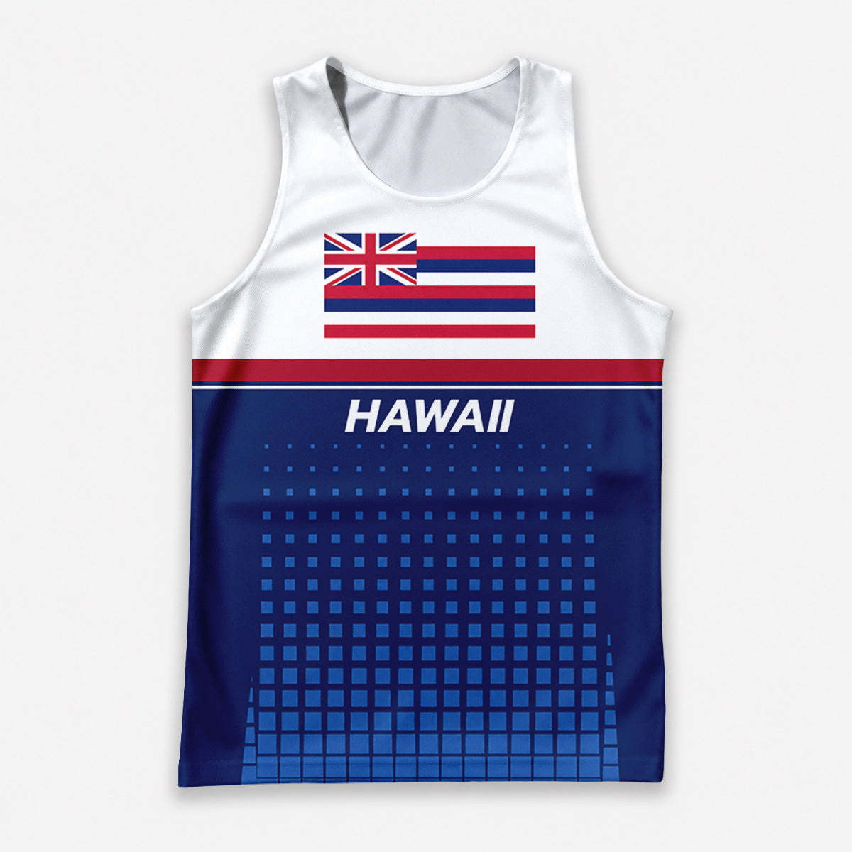 Patriotic Tech Running Tank Top - Hawaii State Pride Running Singlet
