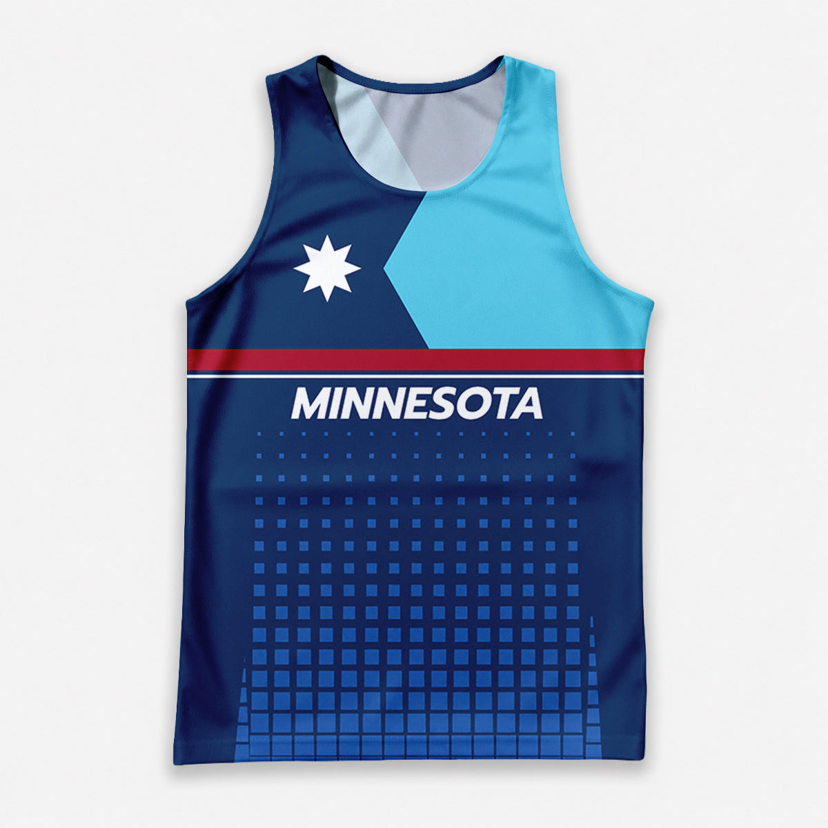 Patriotic Tech Running Tank Top - Minnesota State Pride Running Singlet