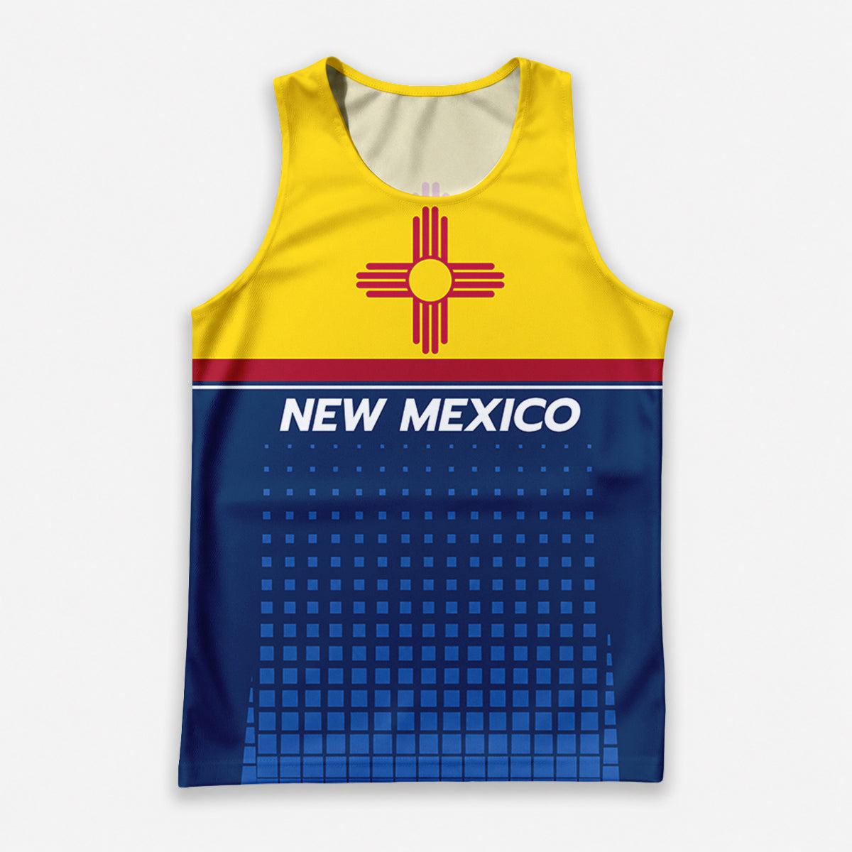 Patriotic Tech Running Tank Top - New Mexico State Pride Running Singlet