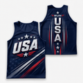 Patriotic Running Tank Top - Proud USA Tech Singlet