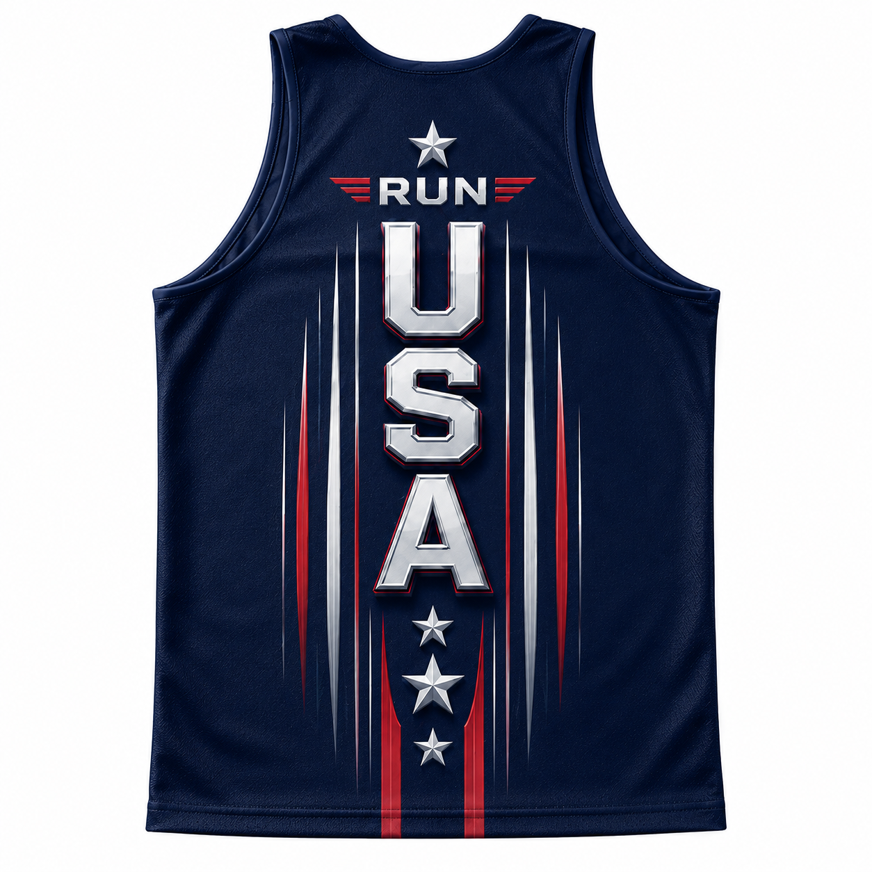 Patriotic Running Tank Top - Proud USA Tech Singlet