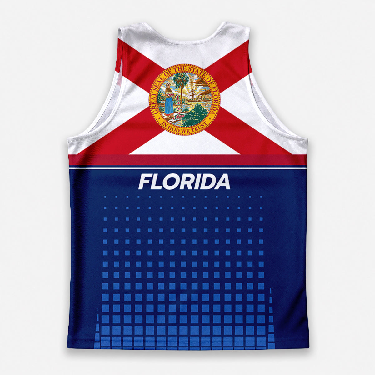 Patriotic Tech Running Tank Top - Florida State Pride Running Singlet