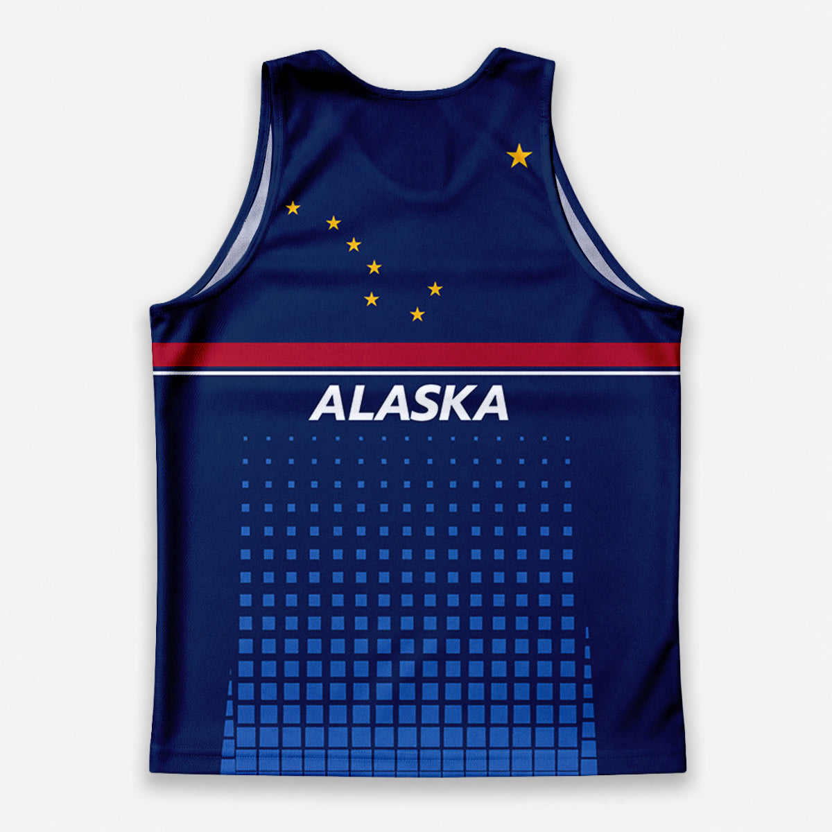 Patriotic Tech Running Tank Top - Alaska State Pride Running Singlet