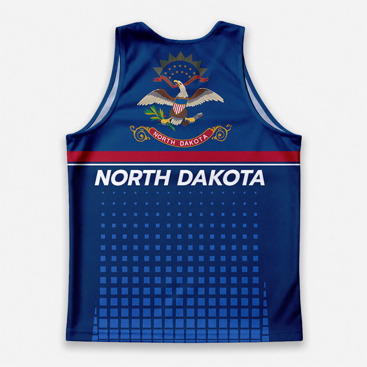 Patriotic Tech Running Tank Top - North Dakota State Pride Running Singlet