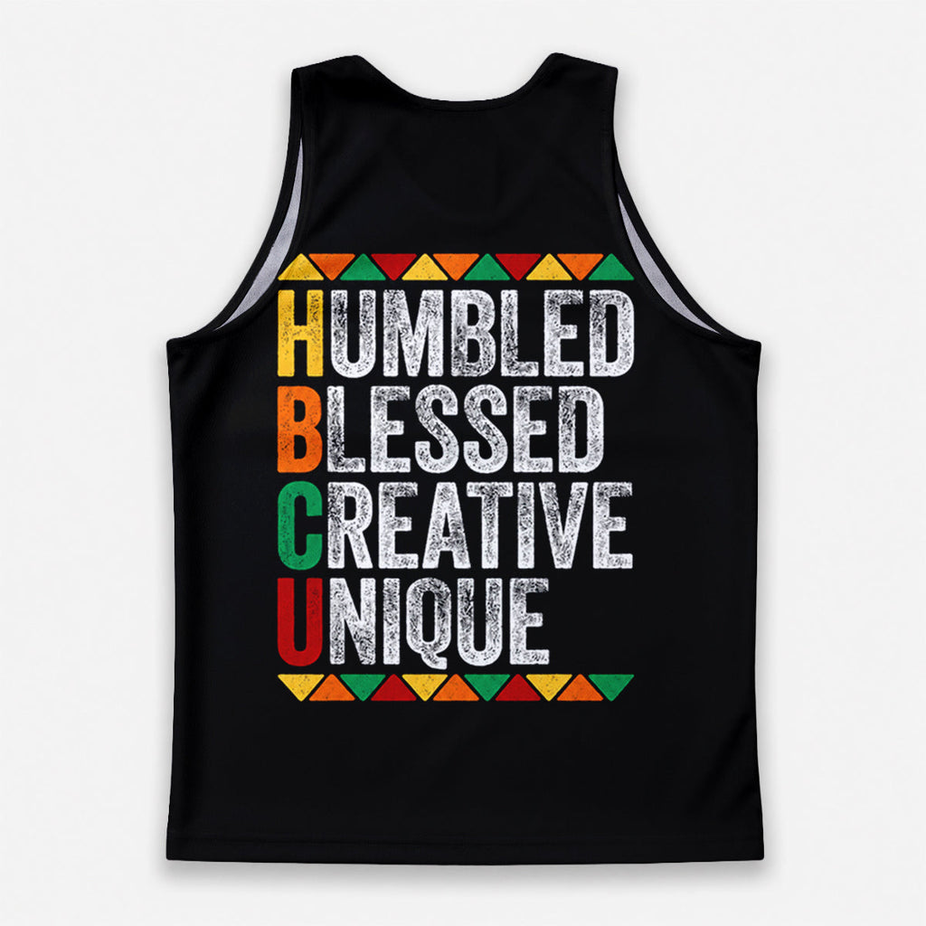 HBCU Running Tank Top Humbled Blessed Running Singlet for Men and Women