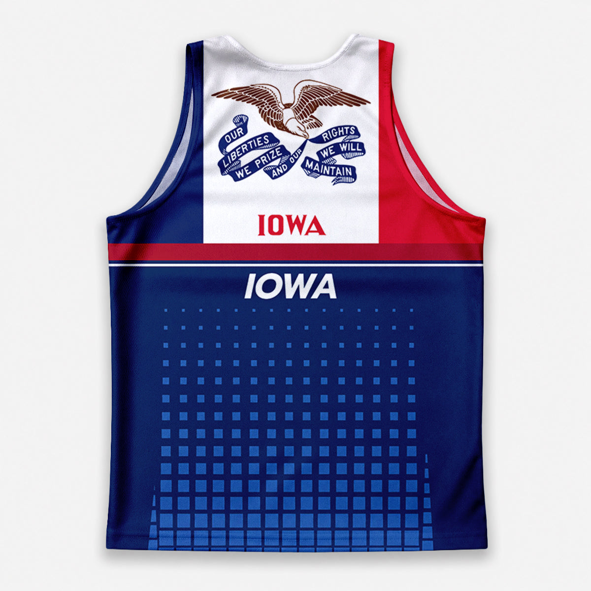 Patriotic Tech Running Tank Top - Iowa State Pride Running Singlet