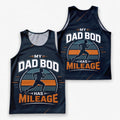 Funny Dad Running Tank Top My Dad Bod Has Mileage Tech Singlet V2