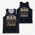 Funny Dad Running Legend Tank Top Tech Running Singlet V2