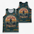 Funny Dad Running Tank Top It's Not A Dad Bod Tech Singlet V2