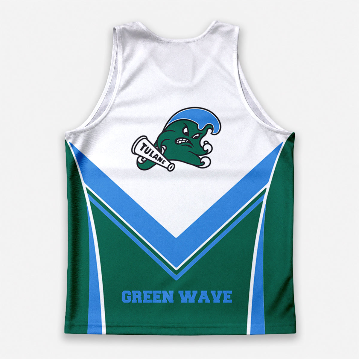 Tulane  Green Wave Tech Running Tank Top
