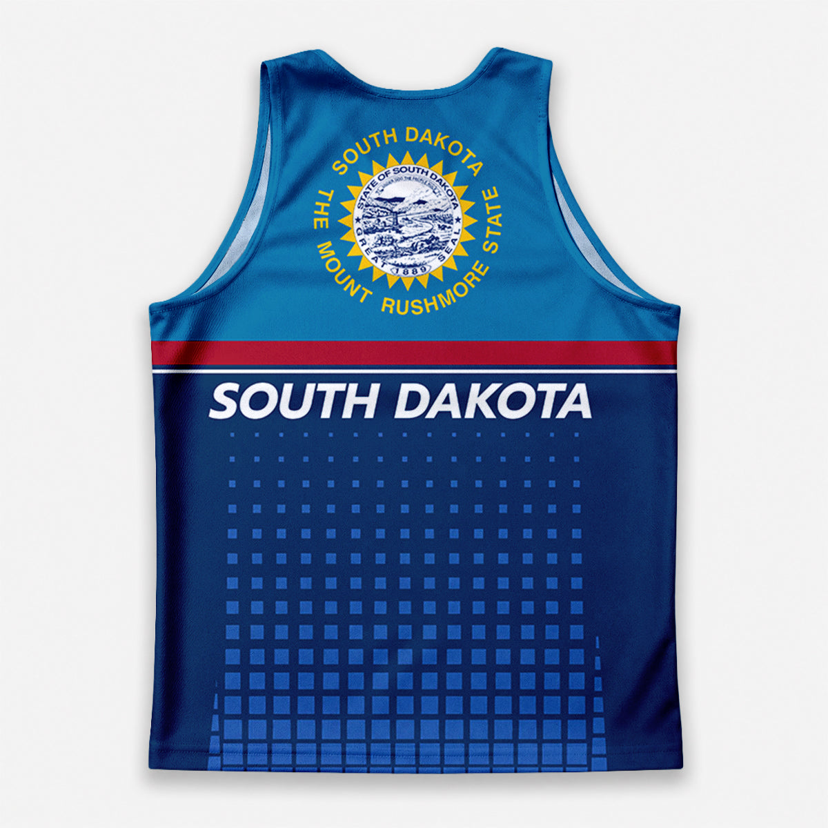 Patriotic Tech Running Tank Top - South Dakota State Pride Running Singlet
