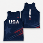 Patriotic Running Tank Top - Run United USA Tech Singlet