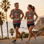 Funny Running Tank Top Sloth No Need For Speed Quote Tech Running Singlet