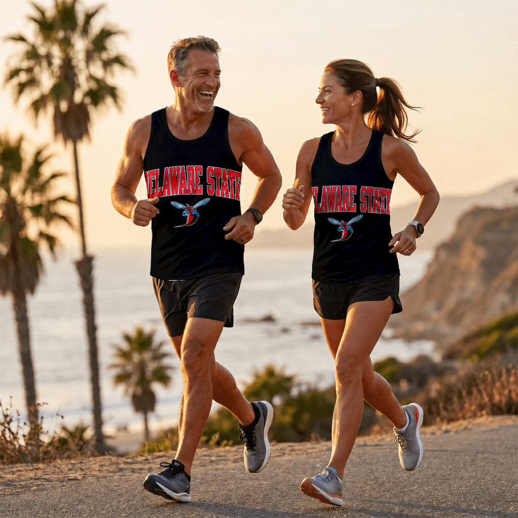 HBCU Running Tank Top Delaware State University Running Singlet for Men and Women