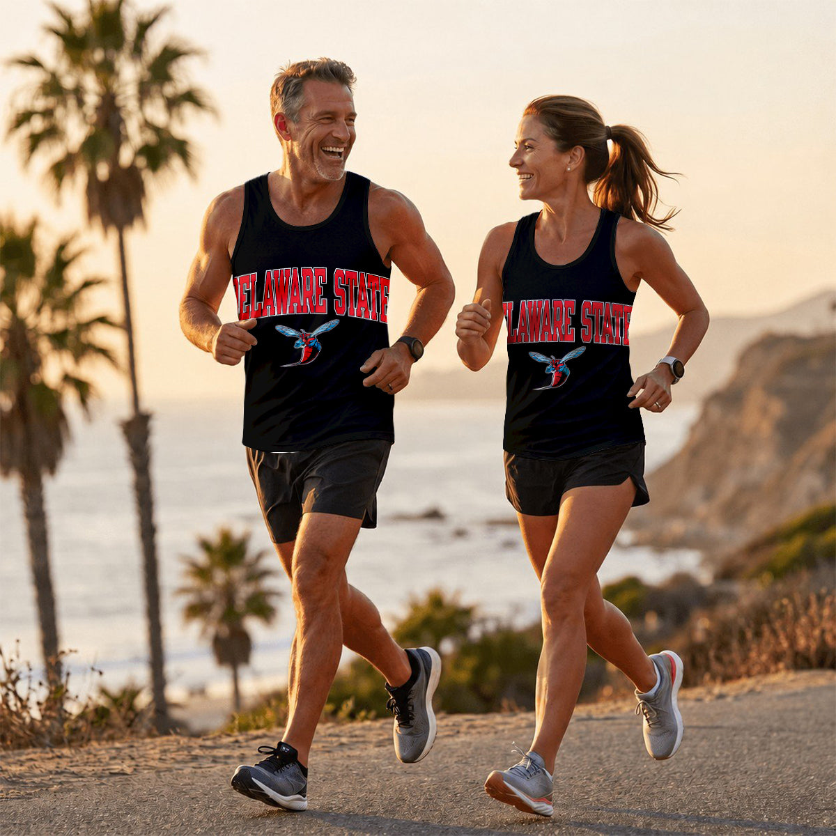 HBCU Running Tank Top Delaware State University Running Singlet for Men and Women
