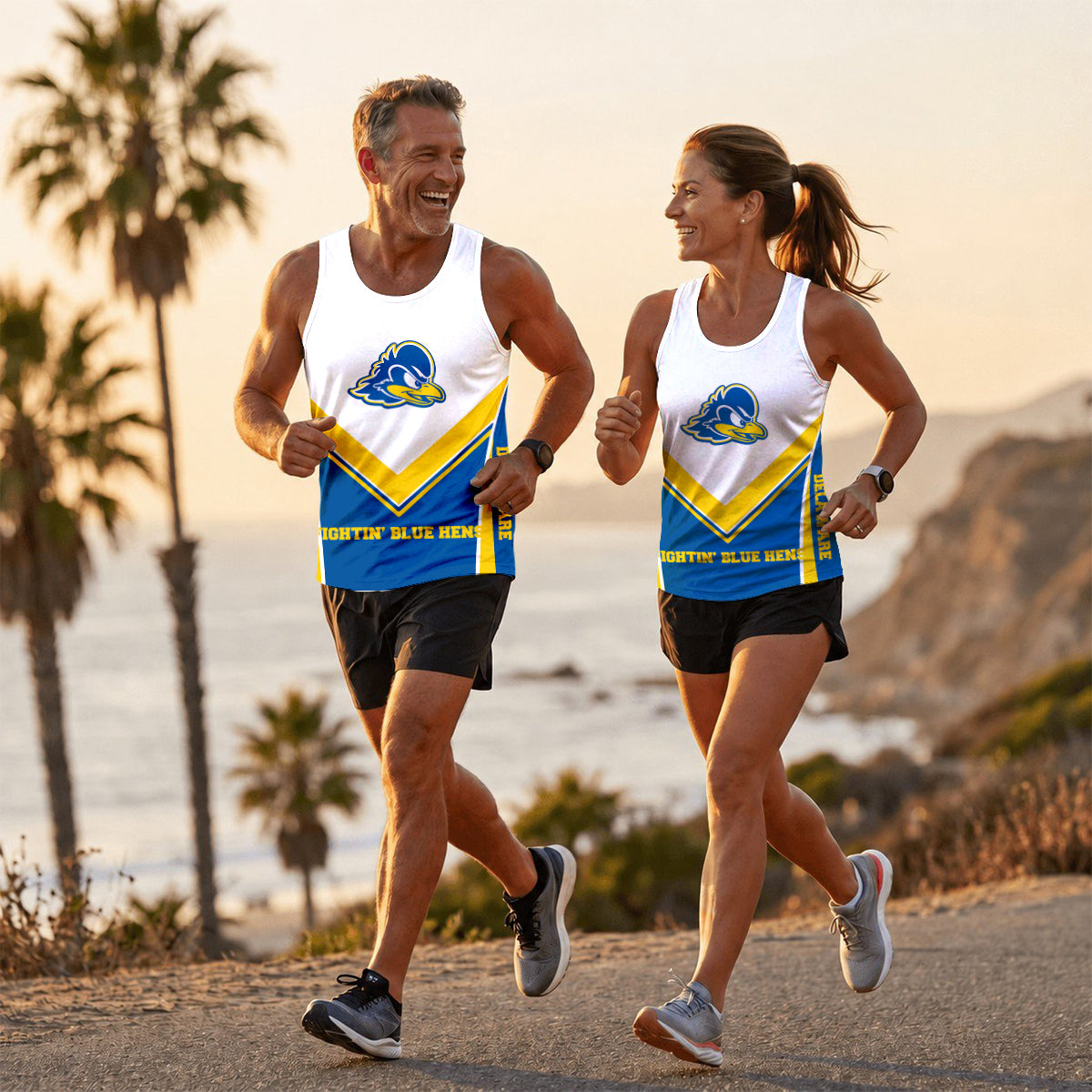 Delaware  Fightin' Blue Hens Tech Running Tank Top