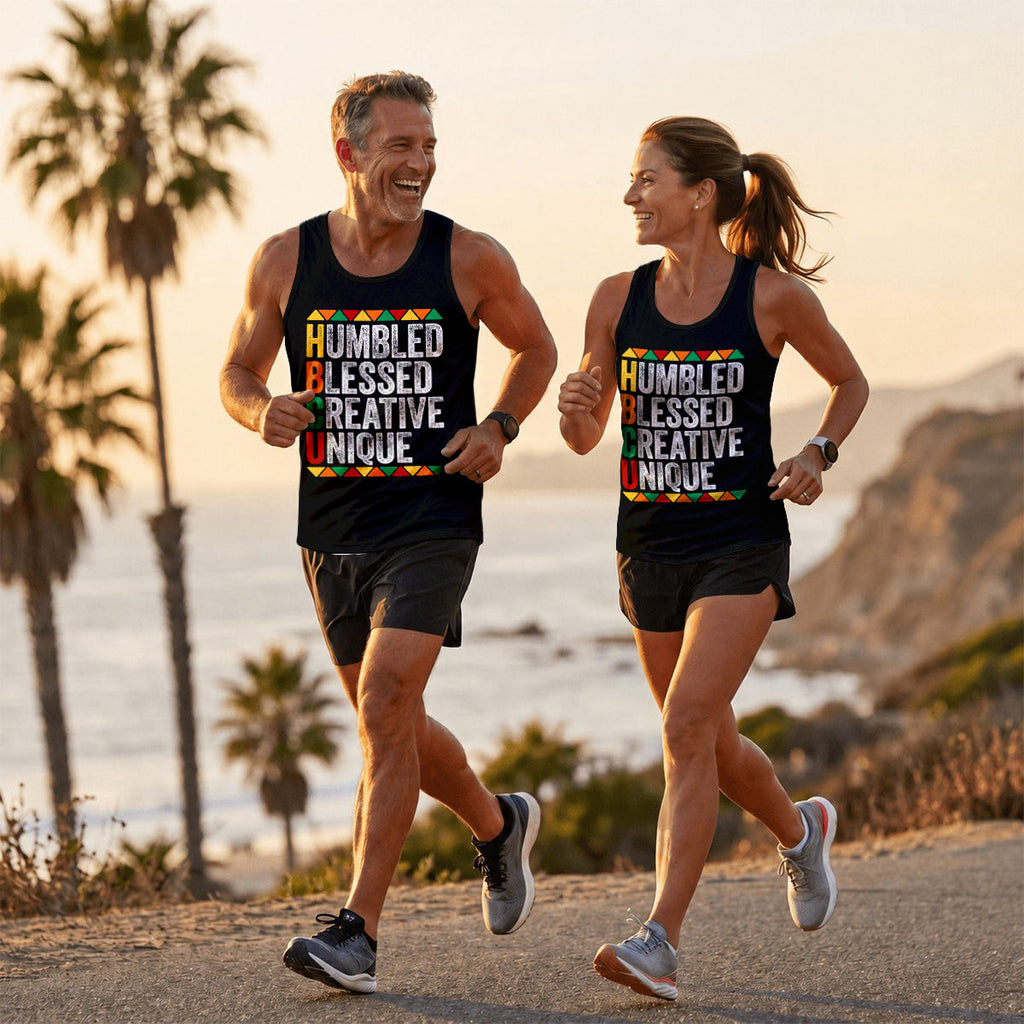 HBCU Running Tank Top Humbled Blessed Running Singlet for Men and Women