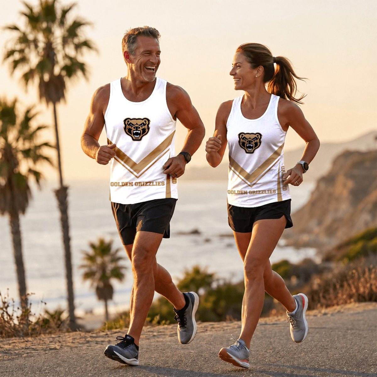 Oakland  Golden Grizzlies Tech Running Tank Top