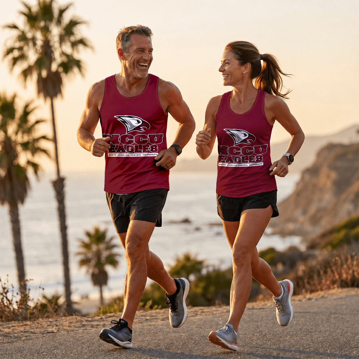 HBCU Running Tank Top North Carolina Central University Eagles Running Singlet for Men and Women