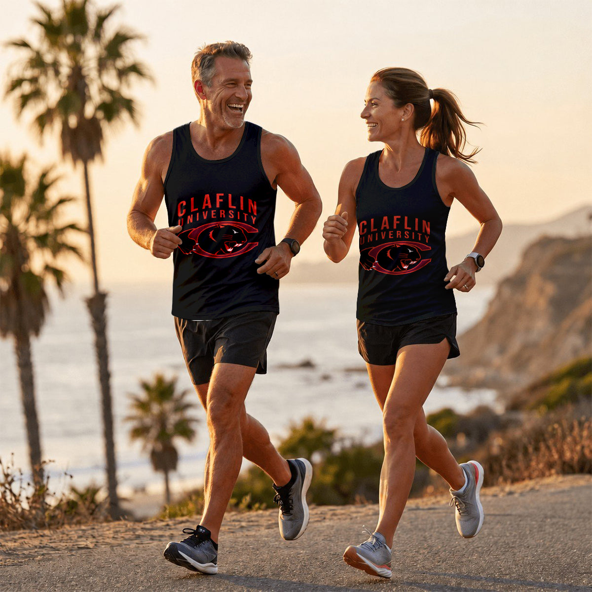 HBCU Running Tank Top Claflin University Panthers Running Singlet for Men and Women