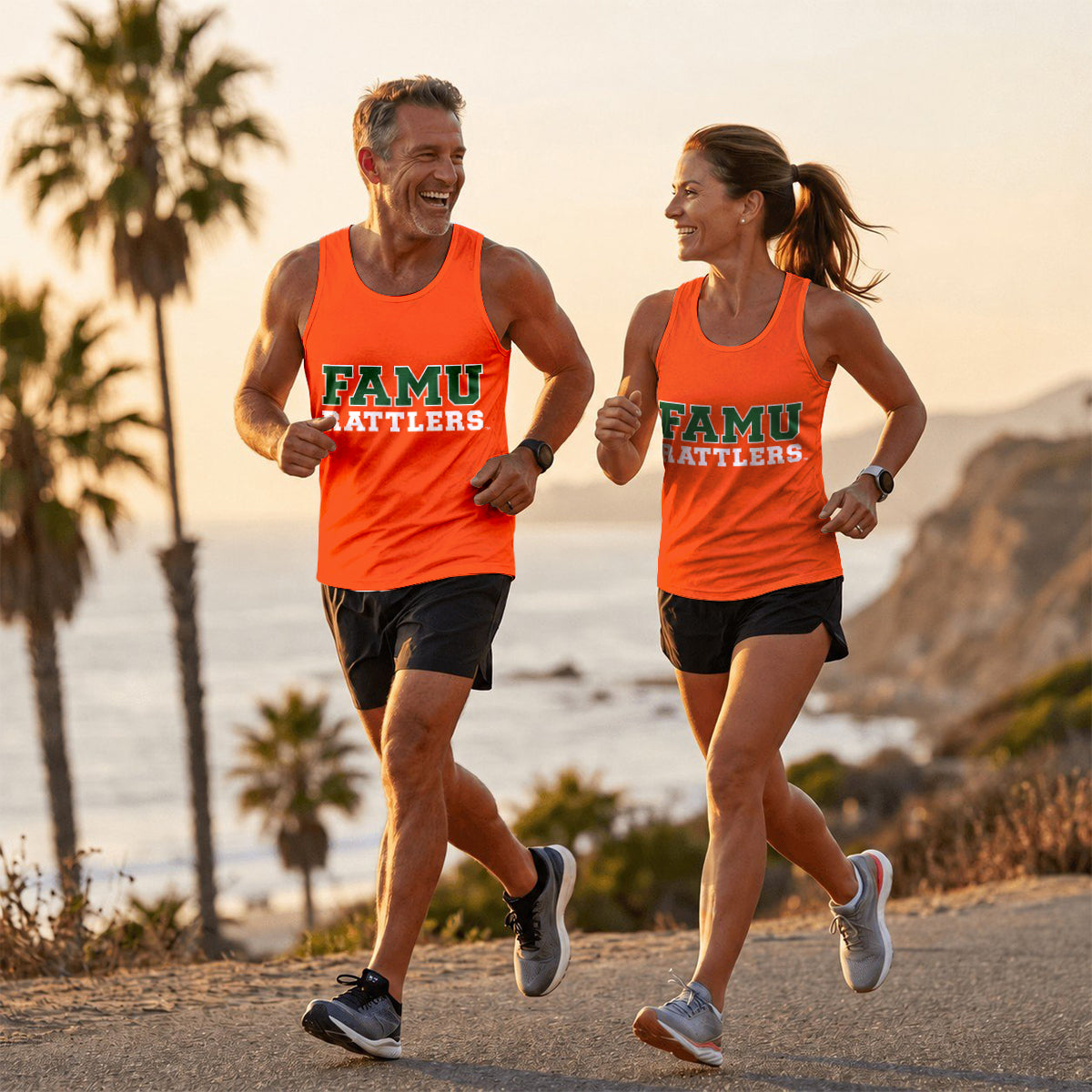 HBCU Running Tank Top FAMU Rattlers College Running Singlet for Men and Women