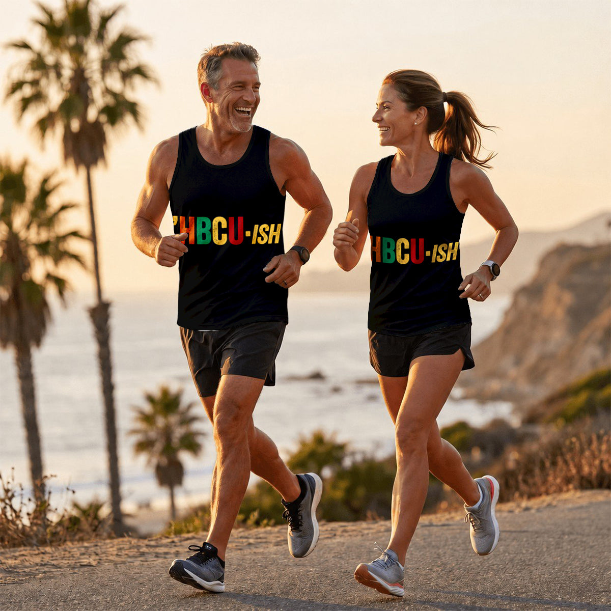 HBCU Running Tank Top HBCUish Pride Running Singlet for Men and Women
