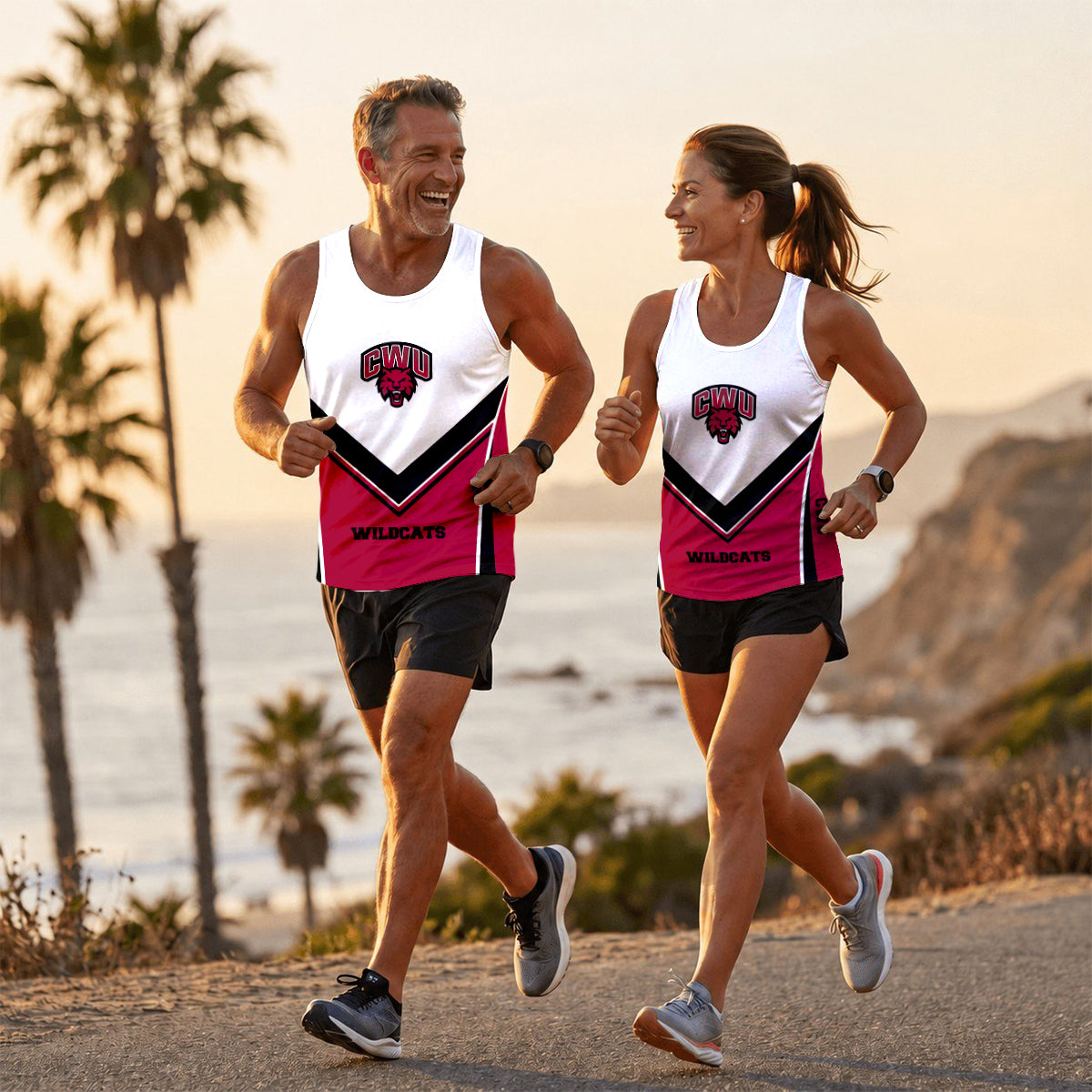 CWU  Wildcats Tech Running Tank Top