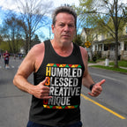 HBCU Running Tank Top Humbled Blessed Running Singlet for Men and Women