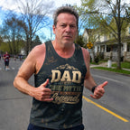 Funny Dad Running Legend Tank Top Tech Running Singlet V2