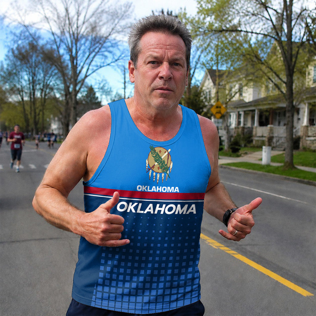 Patriotic Tech Running Tank Top - Oklahoma State Pride Running Singlet