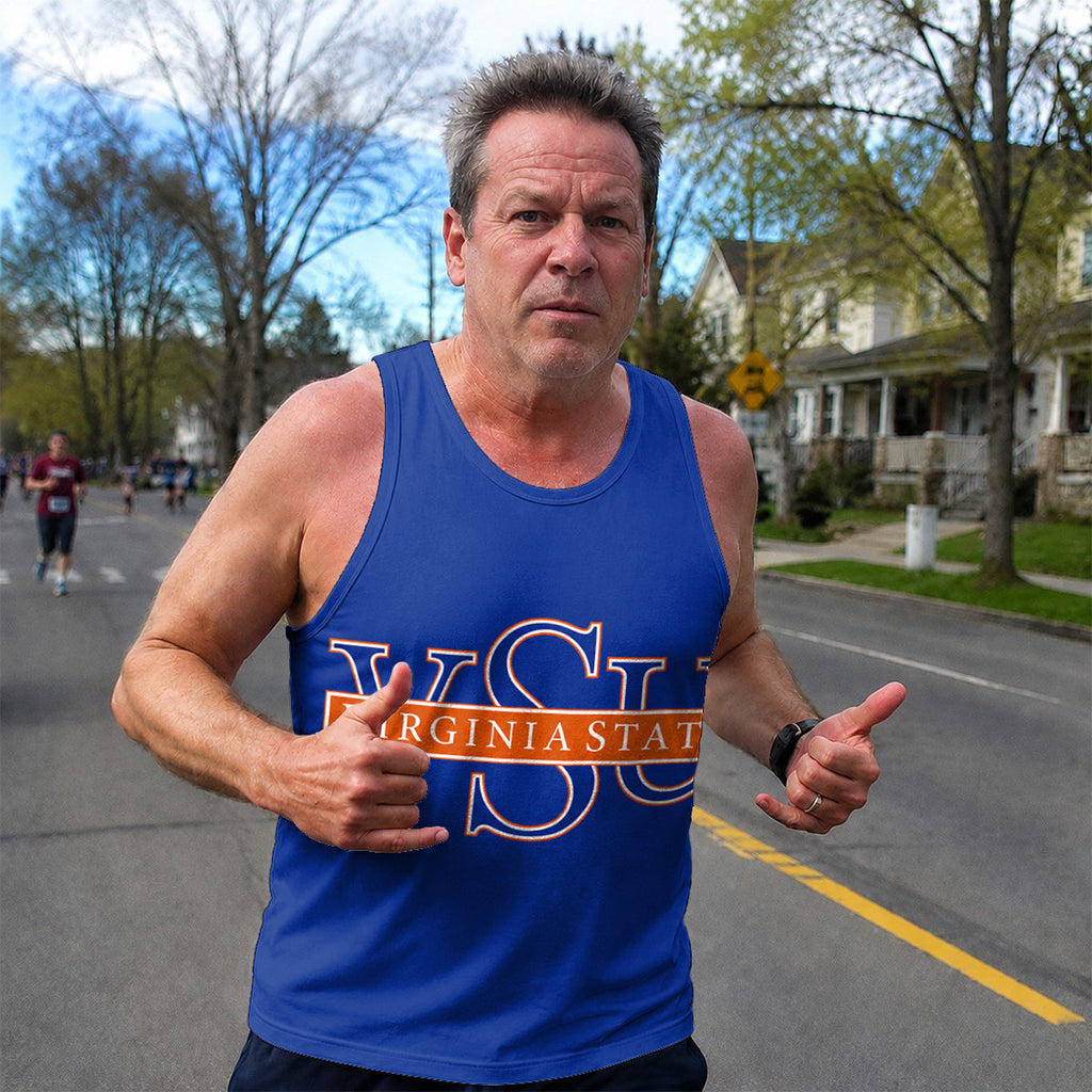 HBCU Running Tank Top Trojans VSU Running Singlet for Men and Women