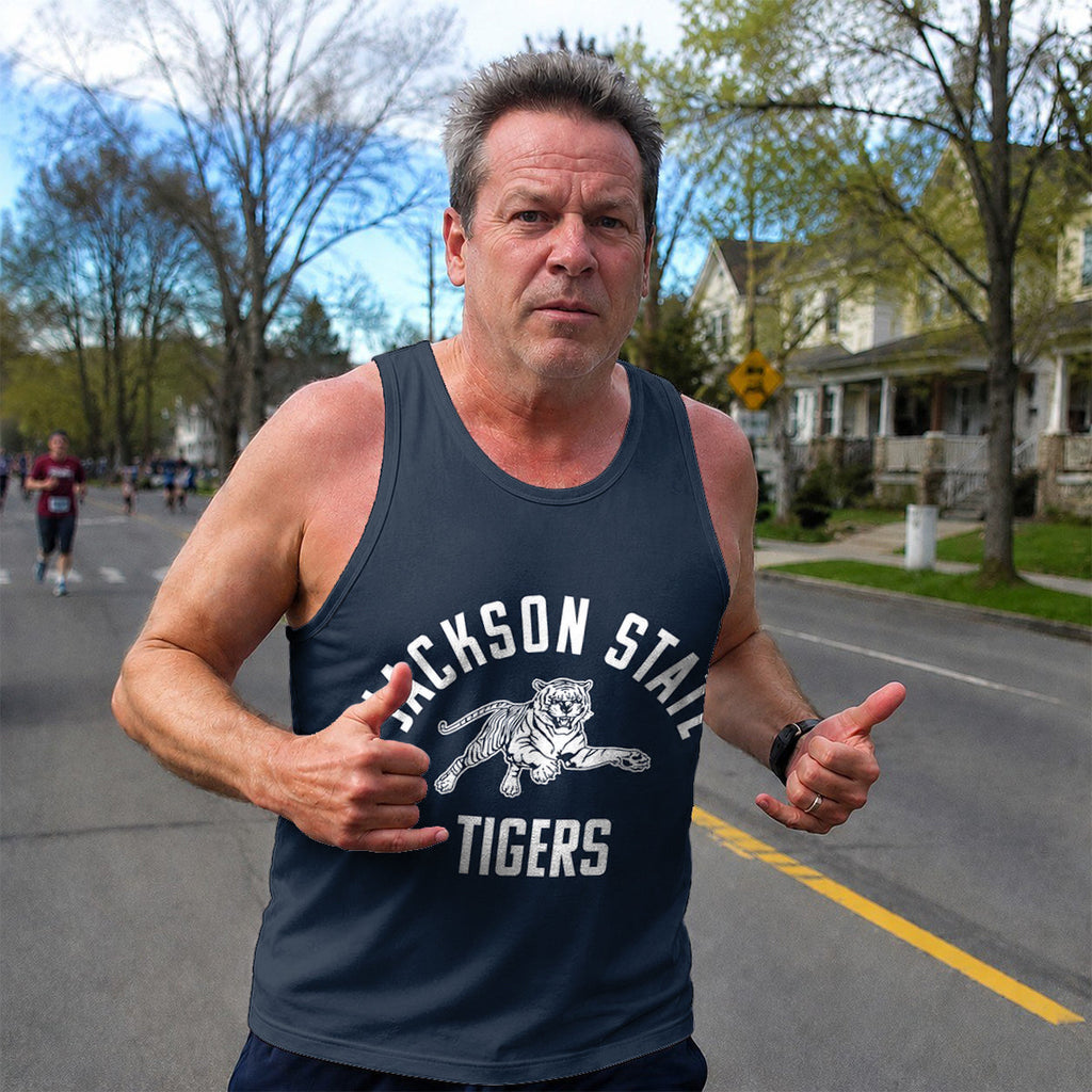 HBCU Running Tank Top Jackson State Tigers Running Singlet for Men and Women