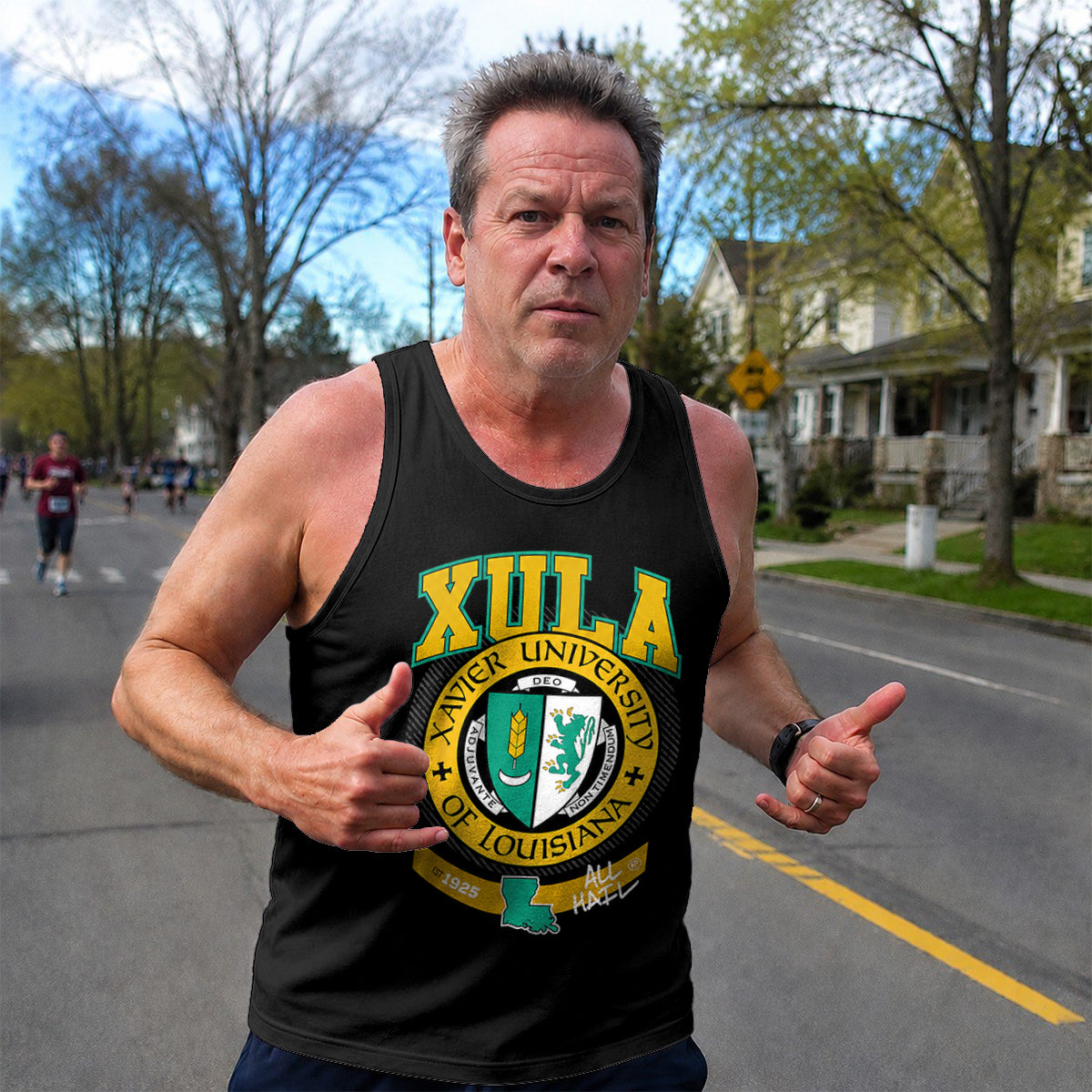 HBCU Running Tank Top Xavier University of Louisiana XULA Running Singlet for Men and Women