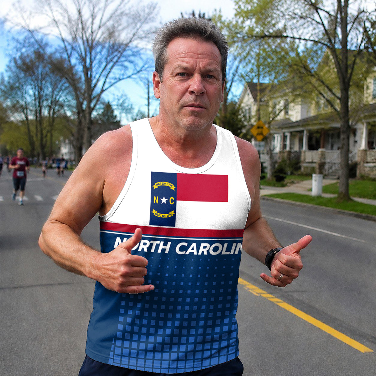 Patriotic Tech Running Tank Top - North Carolina State Pride Running Singlet