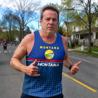 Patriotic Tech Running Tank Top - Montana State Pride Running Singlet