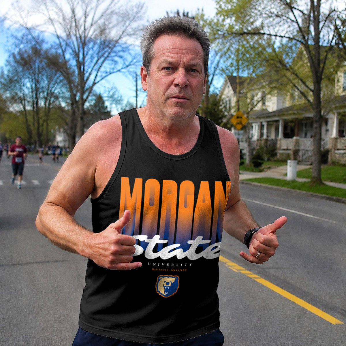 HBCU Running Tank Top Morgan State University Running Singlet for Men and Women