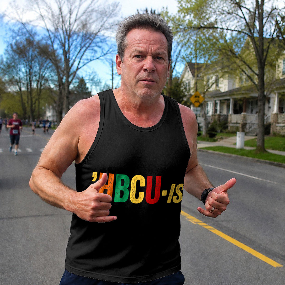 HBCU Running Tank Top HBCUish Pride Running Singlet for Men and Women