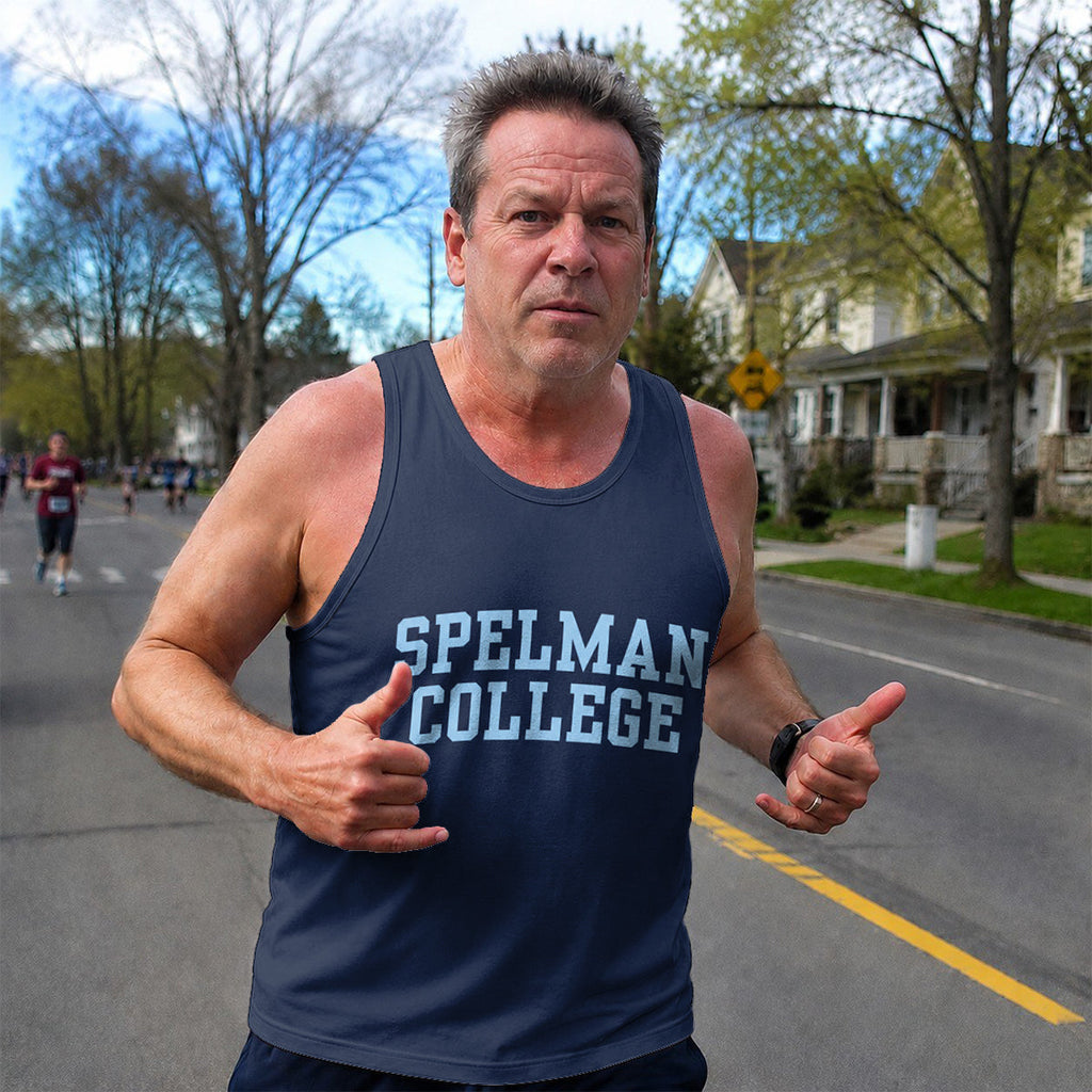 HBCU Running Tank Top Spelman College Running Singlet for Men and Women
