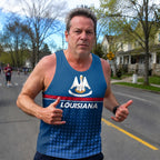 Patriotic Tech Running Tank Top - Louisiana State Pride Running Singlet