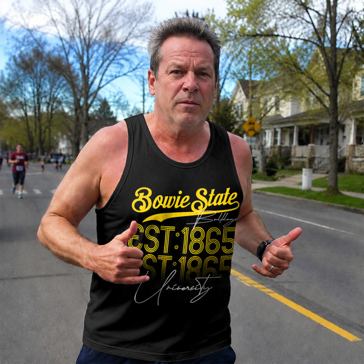 HBCU Running Tank Top Bowie State University Bulldogs Running Singlet for Men and Women