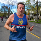 Patriotic Tech Running Tank Top - Nebraska State Pride Running Singlet