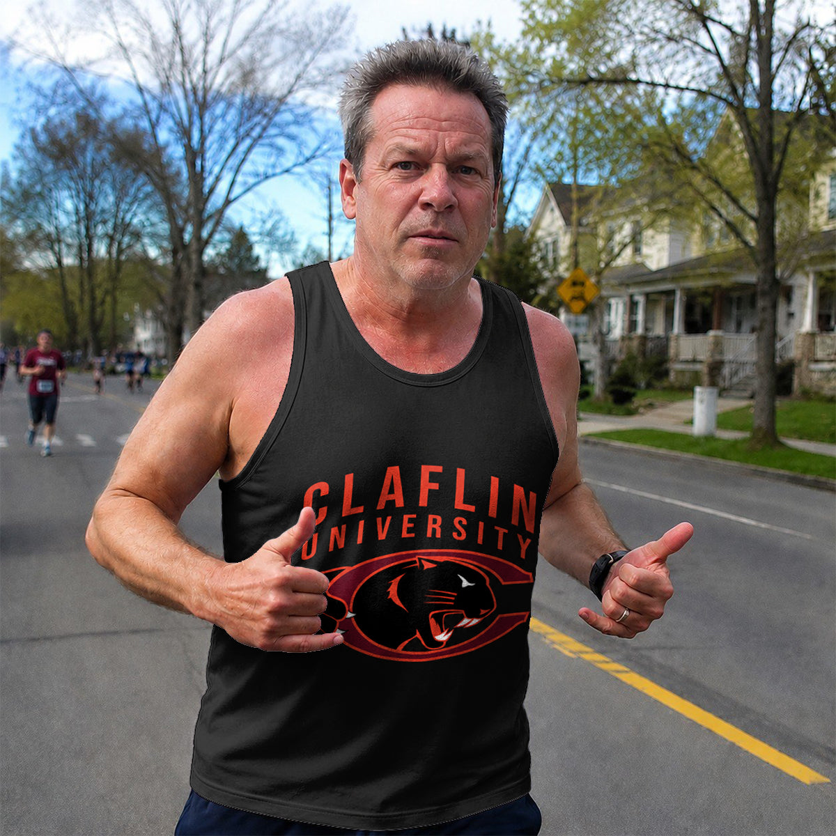 HBCU Running Tank Top Claflin University Panthers Running Singlet for Men and Women