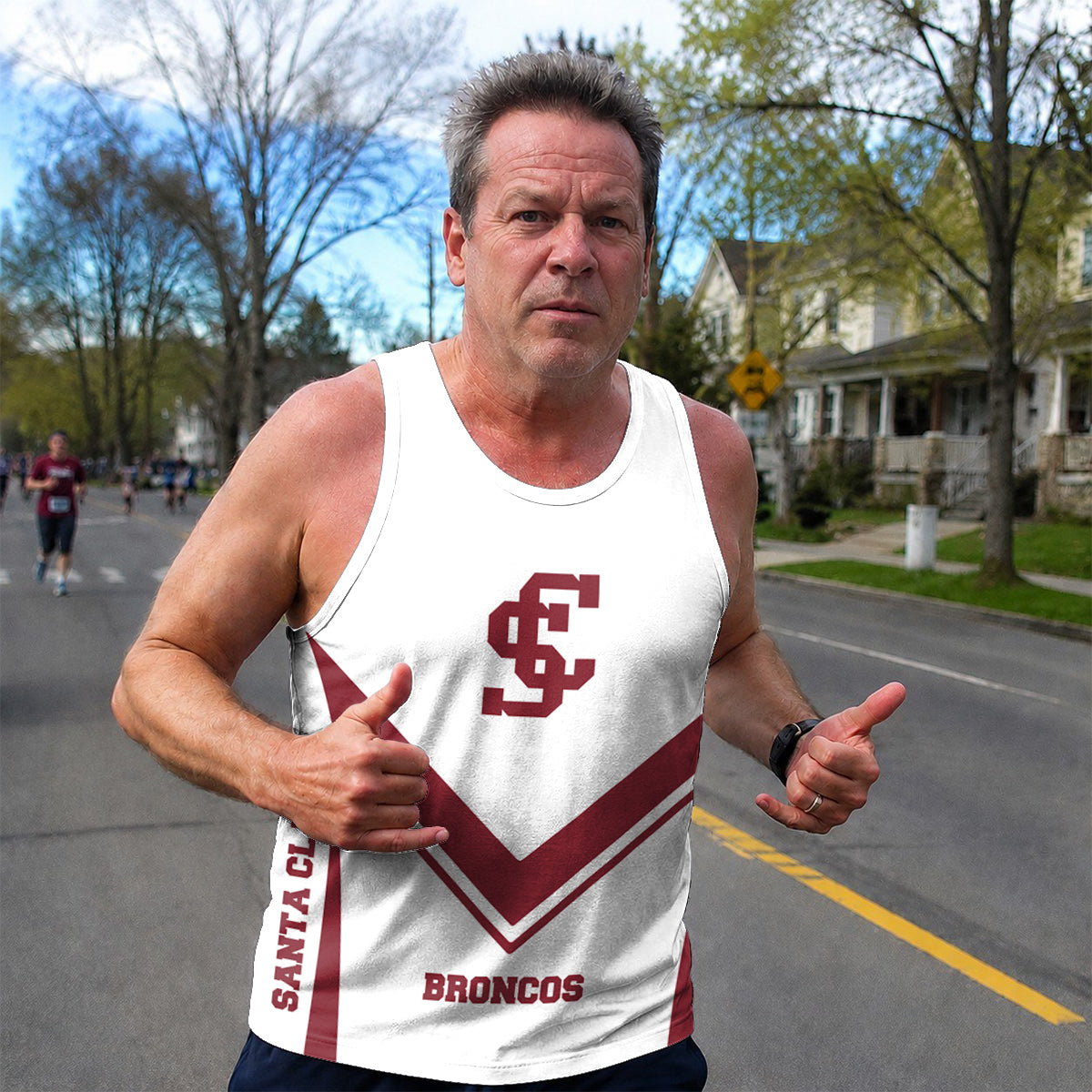 Santa Clara  Broncos Tech Running Tank Top